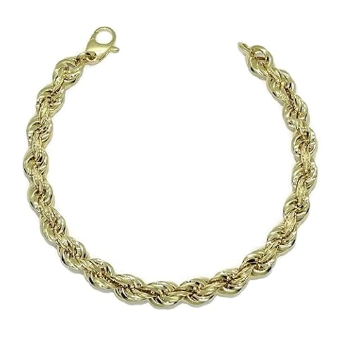 Never Say Never Męska bransoletka z żółtego złota 18k o szerokości 8,00 mm i długości 21,50 cm. 10,30 g 18-karatowego złota, 21.5 cm de longitud y 8 mm de ancho, Złoto