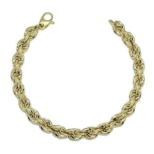 Never Say Never Męska bransoletka z żółtego złota 18k o szerokości 8,00 mm i długości 21,50 cm. 10,30 g 18-karatowego złota, 21.5 cm de longitud y 8 mm de ancho, Złoto