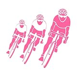 Calcomanía de vinilo para pared carrera de bicicletas ciclismo deporte ciclista pegatinas de pared accesorios de decoración del hogar mural de decoración artística extraíble extra grande - 67x72cm
