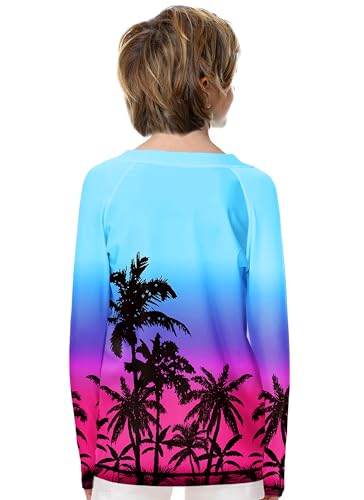 Image of Remimi Unisex Kids Rash Guard Long Sleeve SPF 50+ Tie Dye Sun Shirt 3-12 Years