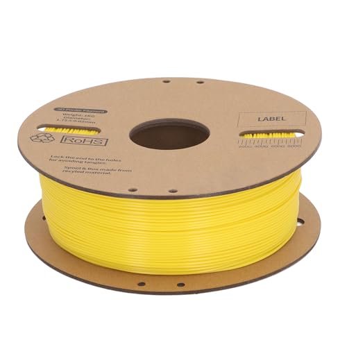 3D Printer Filament Bundle, PLA Filament 1.75mm 1kg Yellow, ±0.02mm Accuracy, High Speed 30-600mm/s Printing, Support Mo