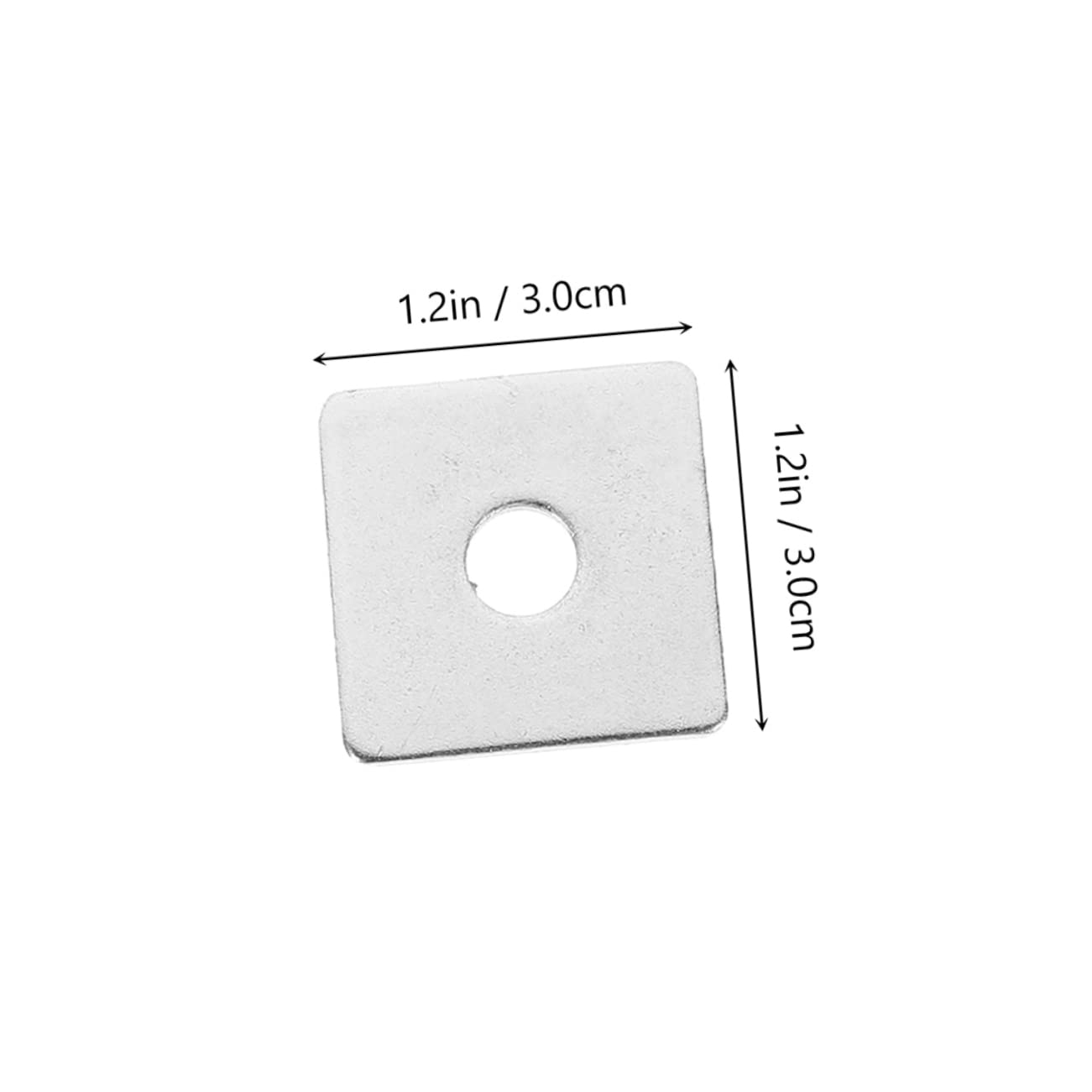 SOLUSTRE 2sets Square Washers Assortment Flat Washers for Plaster Repair Heavy Duty Fasteners 10pcs*2