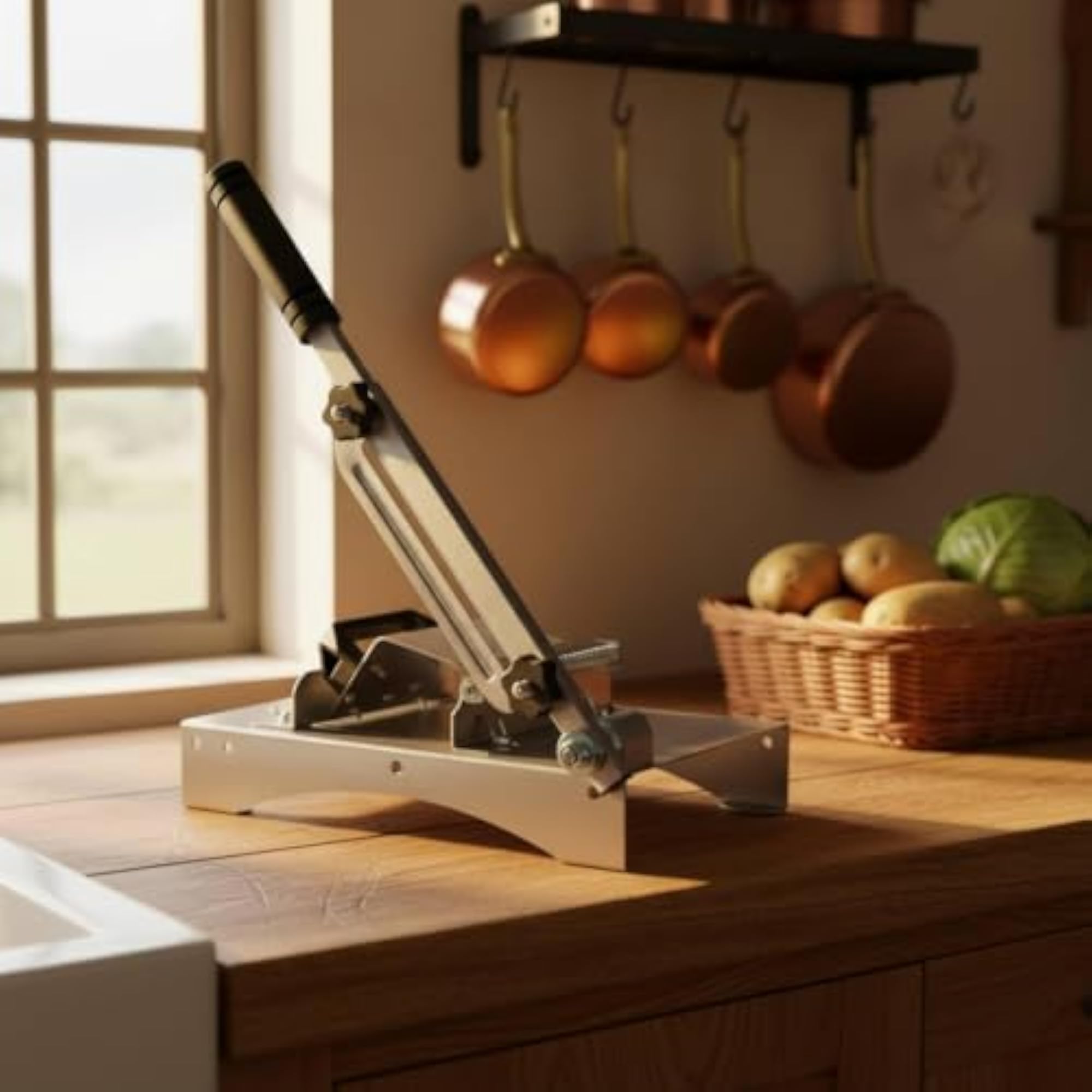 Multi-Function Manual Chilled Meat Cutter with Thickened Base