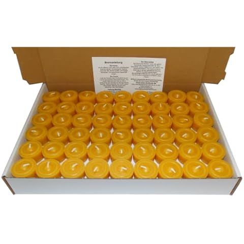 108 Teelichter aus reinem Bienenwachs Sparpack Nachfüllpack Bienenwachsteelichter Cover