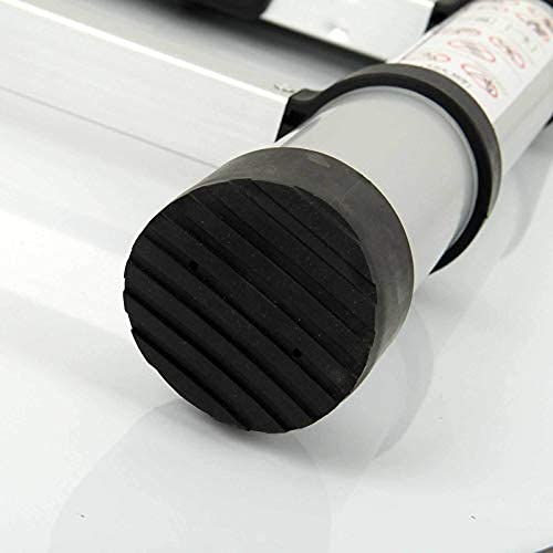 Dicn Telescopic Ladders 3.8M / 12.5Ft Aluminum Extension Ladder 330Lbs Max Load Portable Compact Storage #TOP5