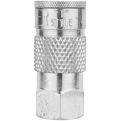 Milton S-788ST 3/8" FNPT Tru-flate/Parker (T-Style) Quick-Connect Steel Coupler