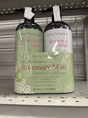 Rosemary Mint Shampoo & Conditioner Set, Professional Salon Hair Care, 64 Fl oz, 2 Count