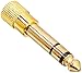 NORTHERN BROTHERS Stereo Audio Headphone Jack Adapter 3-Conductor TRS AUX Plug 1/4-inch (6.3mm) Male to 1/8-inch (3.5mm) Female,  2PCS