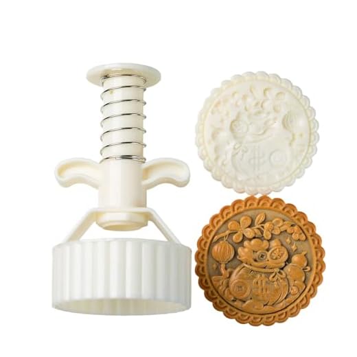 JINPIAOPIAO 300g 500g Moon Cakes Molds with Traditional Chinese Pattern Food Grade Materials for Festival Celebration