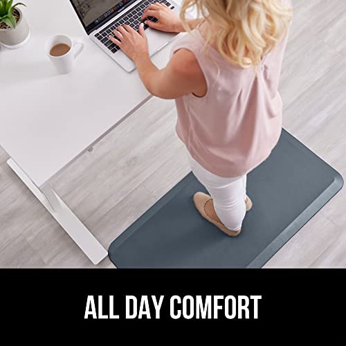 Image of GORILLA GRIP Cushioned Antifatigue Kitchen Mat for Floor, 20x32, Charcoal