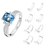 8 Pcs Invisible Ring Size Reducer, Wedding Ring Spacer, Ring Resizer Clips, Ring Sizer Adjuster for Loose Rings, Make Smaller without Resizing