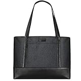 Espacio Suficiente: el bolso de hombro negro está con cremallera tiene 2 compartimentos, uno con bolsillos para un equipaje más ordenado, el otro con velcro para una fijiación de ordenador, Hay dos bolsillos en el exterior, uno con cierre magnético y el otro con cierre de cremallera.