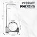 2.5 Inch Exhaust Hangers,Heavy Duty Adjustable 2.5 Exhaust Clamp with Muffler Hanger for Muffler Pipe Vibration Damping and Fixing,Universal Exhausts Hanger Rod Car Accessories