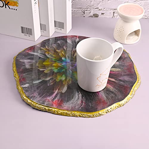 Actvty Resin Tray Molds, Round Tray Molds For Epoxy Resin, Large Silicone Tray Mold For Resin Casting, Diy Resin Crafts, Jewelry Tray, Home Decoration #TOP5