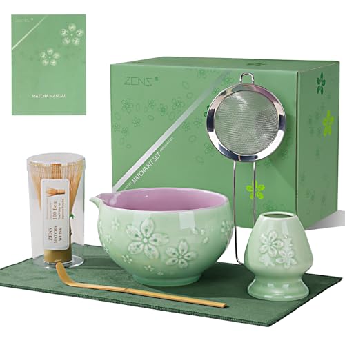ZENS Sunflower Matcha Set 6 Green