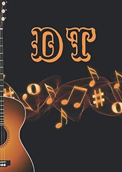Create Your Own Guitar Sheet Music Book : With Initials DT, Size 8. 27 X 11. 69 Inches (21. 01 X 29. 69 Cm, DIN A4) [?JLPortelaP]
