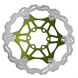 Mountainbike 160 mm Edelstahl Scheibenbremse schwimmendes Design für 6-Loch-Kompatibilität (grün...