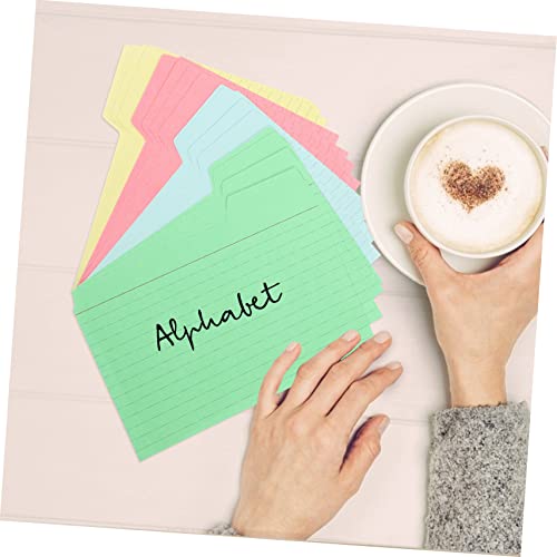 FUNOMOCYA 1 Cartão De Índice Cartões De Estudo Em Branco Cartões De Índice Multicoloridos Cartões De