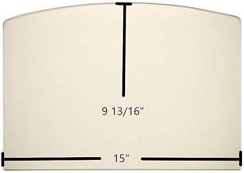 Vogelzang/Ashley/US Stove Archtop Ceramic Glass Panel 892270 9 13/16" x 15"