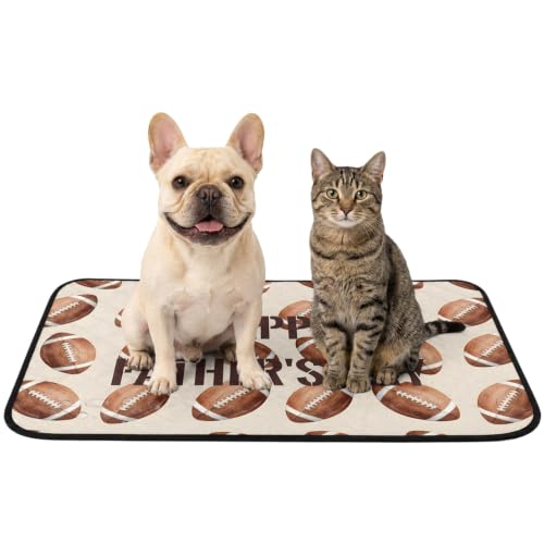 Father's Day Washable Pee Pads for Dogs 18"x24" Modern Brown