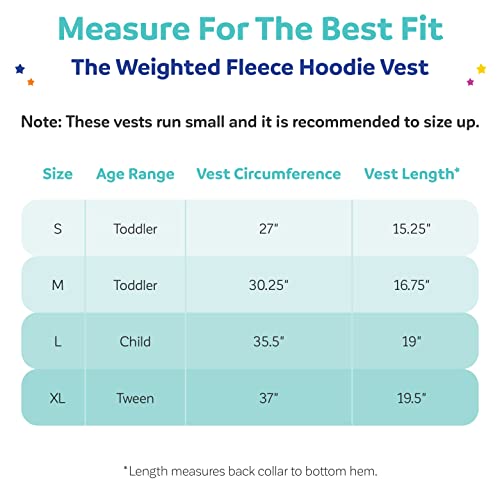 Fun And Function – Weighted Fleece Hoodie Vest For Kids & Preteens – Sensory Vest Provides Soothing Weight For Kids With Sensory Issues – Black Fleece – Medium #TOP5