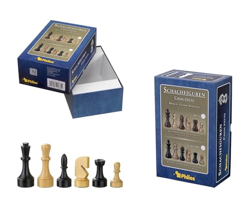 Romulus KH 95 mm en boîte set-up : jeu d'échecs classique pour passionnés