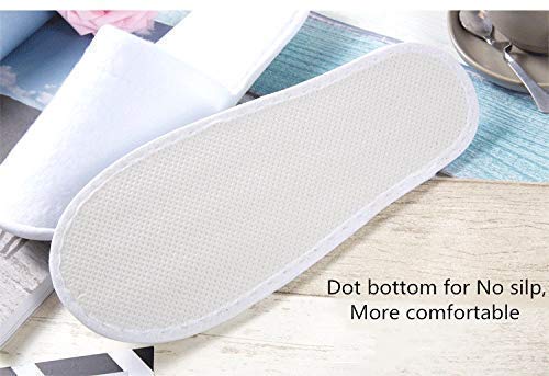 LAAT 5 paar pantoffels set badslippers gastenpantoffels gesloten wegwerp pantoffels spa home ademende pantoffels party… - Image 5