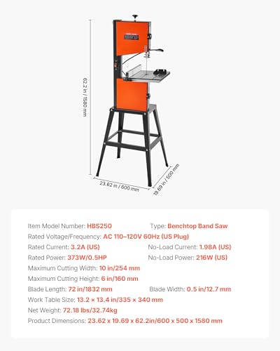 VEVOR 10-Inch Band Saw