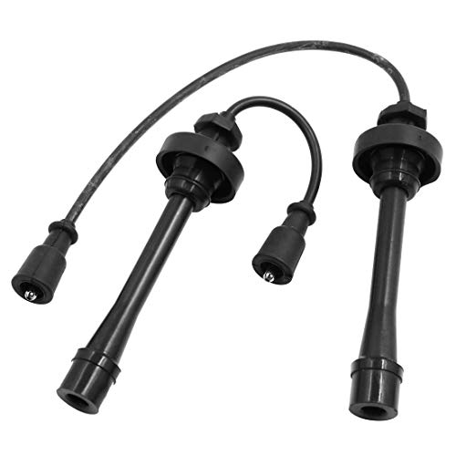uxcell Car Spark Plug Wires Set of 2 Ignition Wire for Mitsubishi Eclipse Galant Lancer Mirage Outlander Me96 8910