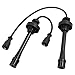 uxcell Car Spark Plug Wires Set of 2 Ignition Wire for Mitsubishi Eclipse Galant Lancer Mirage Outlander Me96 8910