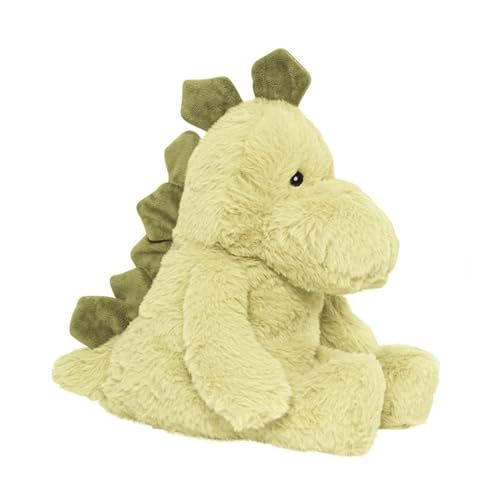 Doudou bouillotte dinosaure PLIC peluche chauffante micro-ondes avec sac de billes amovible
