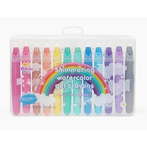 Mkidsfun Shimmering Watercolor Gel Crayons Cover