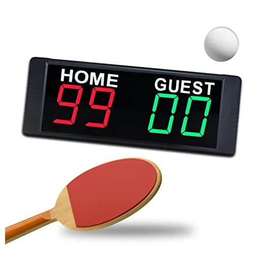 YZ Digital Scoreboard with Remote Power Bank, Portable Mini Electronic Scoreboard, LED Tabletop Score Keeper, for Basketball/Ping Pong/Cornhole/Baseball/Football/Volleyball/Indoor Games