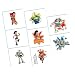 Amscan Toy Story Power Up Birthday Party Temporary Tattoos Favor (16 Pack), 2" x 1 3/4", Multicolor