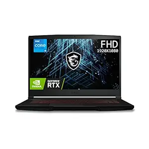 MSI Gaming GF63 Thin, Intel 11th Gen. i5-11400H, 40CM FHD 144Hz Gaming Laptop (8GB/512GB NVMe SSD/Windows 11 Home/Nvidia GTX1650 4GB GDDR6/ Black/1.86Kg), 11SC-853IN