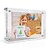 MÍRA-K Acrylic Picture Frame 4 x 6 with Magnetic Closure | Crystal Memories | Double Sided Frameless Lucite Photo Frame for Tabletop | Decorative Keepsake Display for Tickets, Postcards and Awards