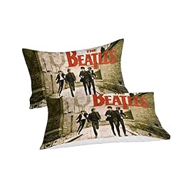 The Beatles Housse De Couette Motif 3D Parure De Lit avec Fermeture Éclair – 100% Microfibre Sets De Housse Couette avec… - Les Beatles, Paul McCartney, John Lennon, RIngo Starr, George Harrison The Beatles Housse De Couette Motif 3D Parure De Lit avec Fermeture Éclair - 100% Microfibre Sets De Housse Couette avec… – Image 2