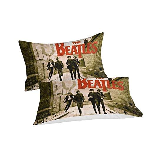 The Beatles Housse De Couette Motif 3D Parure De Lit avec Fermeture Éclair – 100% Microfibre Sets De Housse Couette avec… - Les Beatles, Paul McCartney, John Lennon, RIngo Starr, George Harrison The Beatles Housse De Couette Motif 3D Parure De Lit avec Fermeture Éclair - 100% Microfibre Sets De Housse Couette avec… – Image 3