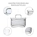 Cicano Glass Storage Jars with Lids,Multi-Tier Stackable Containers Kitchen Food Canisters Sweets Canning Glass Jar 3-Tier