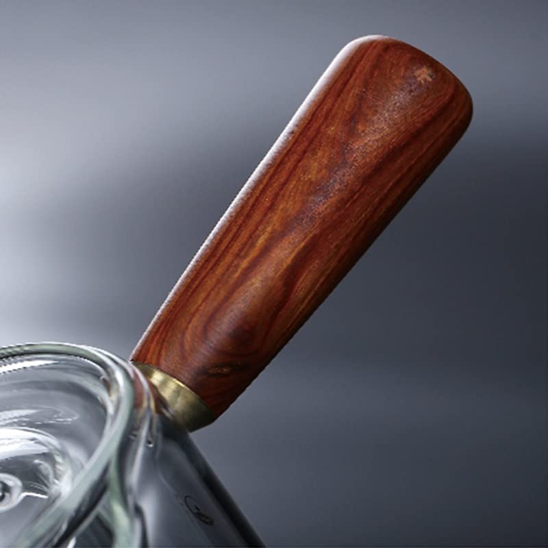 Tetera de cristal con mango lateral de estilo japonés hecha a mano 6