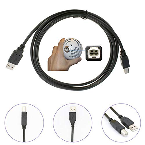 Image of 10ft Extra Long Basics USB-A to USB-B 2.0 Cable Replacement Arduino UNO Data Sync Cord for Blue Snowball MIC, Arduino Mega 2560 Rev 3 R3 Microcontroller Cord Microphone,Hard Drive, Printer
