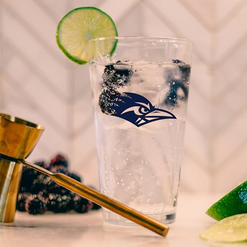 Image of Logo Brands NCAA 16 oz Pint Glass - Durable Glass With Bold Team Color- Chip-Resistant Rim Drinkware For Fans, Tailgates, Home Bars & Everyday Use