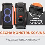 EUGOOCX Pokrowiec ochronny na głośnik pokrowiec ochronny do JBL PartyBox Ultimate przenośny głośnik, wielofunkcyjna torba do przechowywania z kieszeniami na mikrofon i kable