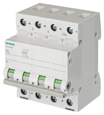 Disjoncteur Siemens 5TL16630 3 NO T Peut être utilisé comme interrupteur sectionneur - vue 3