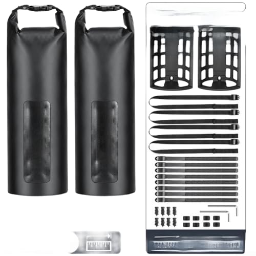 Sac de fourche étanche 5L pour vélo de route et VTT avec sangles - 6