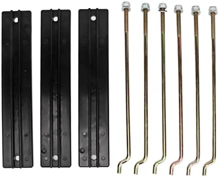 Battery Hold Down Plate Kit, with Rod Washer Nut, Replacement Compatible with Club Car DS Carryall Electric Golf Carts 1998-2005 101090801 1013683
