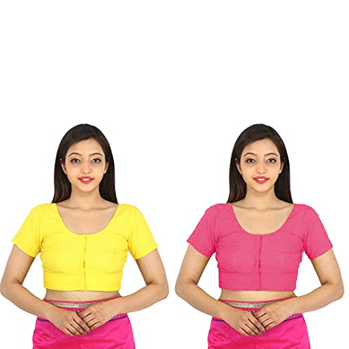 Image of Namita Women's Rubia Cotton Solid Half Sleeve Blouse
