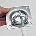 DLLJ Recessed D-Ring Tie DownSquare Cargo Tie-Down AnchorsFlush Mount Tie Down Anchor,4 Pack