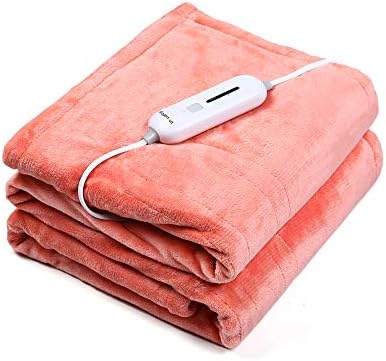 Wapaneus Foot Pocket Heated Blanket Electric Throw with 3 Heating Levels  and Auto Shut Off, Flannel Fast-Heating Heated Throw 50 x 60, ETL  Listed,Machine Washable, Pink : Amazon.ca: Health u0026 Personal Care