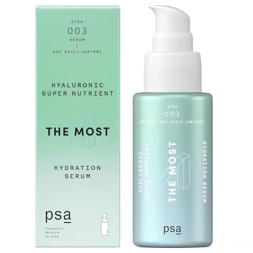 Psa The Most Hyaluronic Antioxidant Super Nutrient Hydration Serum: Hydrating & Plumping Serum With Multiple Hyaluronic Acid Complex, Bisabolol, Kombucha. 30 Ml / 1 Oz. - 2